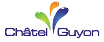 Châtel Guyon Logo Gouttes vert orange bleu