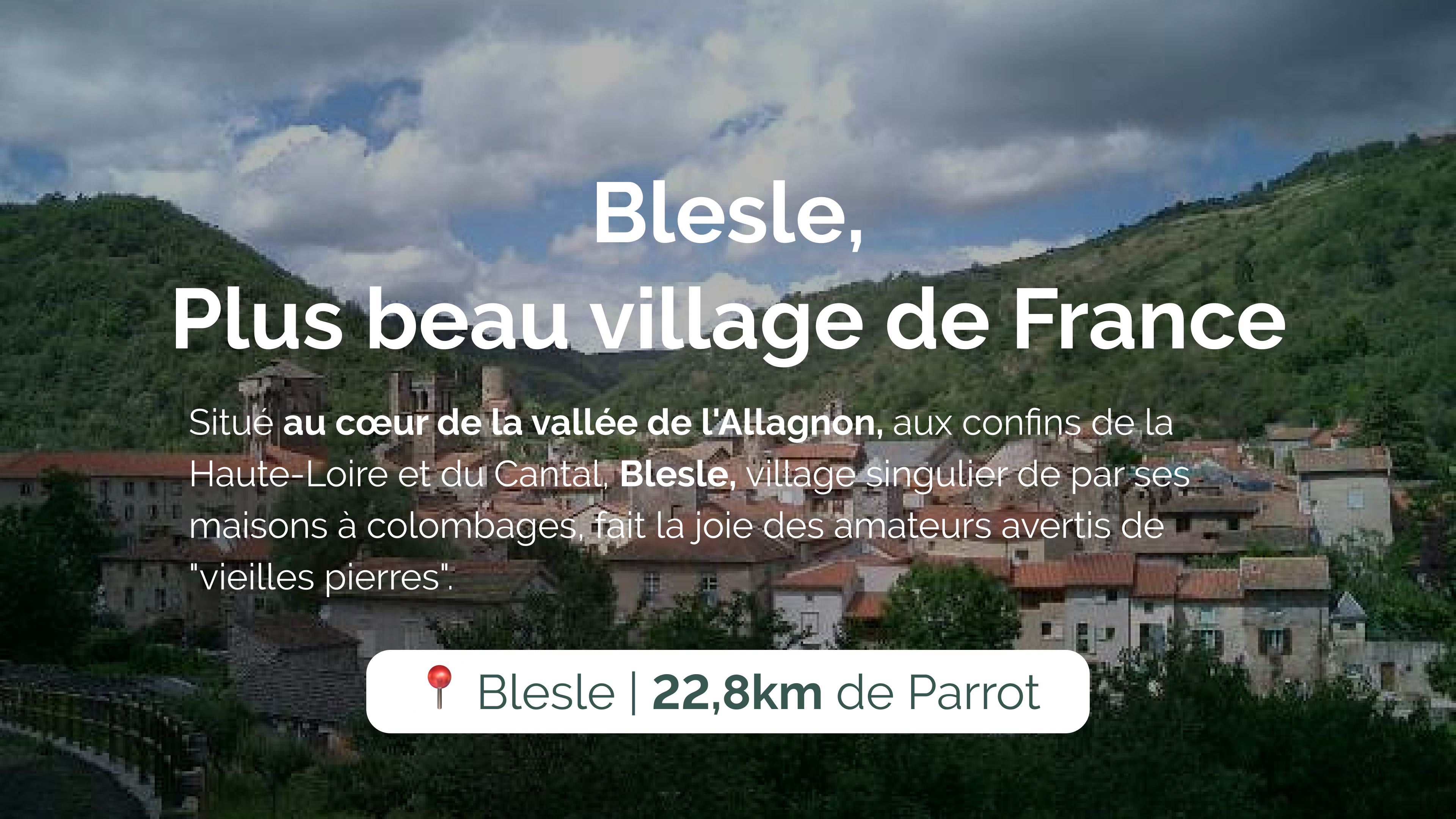 Blesle, Plus beau village de France