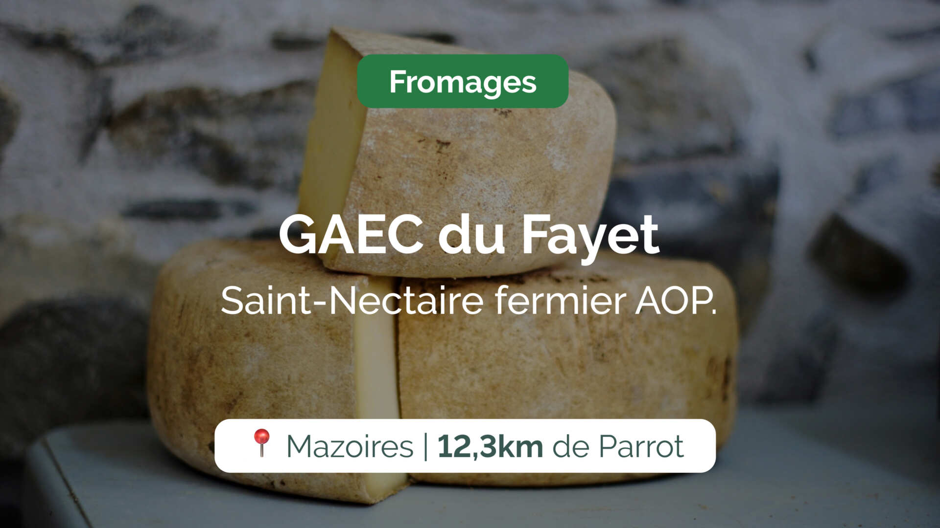GAEC du Fayet Caro, Jean-Luc et Mathieu, producteurs et affineurs, vous proposent leurs fromages de Saint-Nectaire fermier AOP. Vente à la ferme.