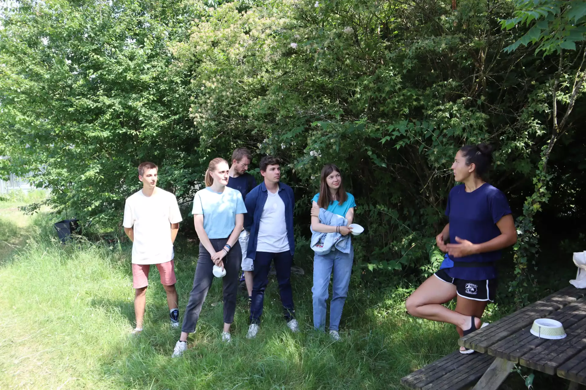 Animation d'ateliers dans un jardin